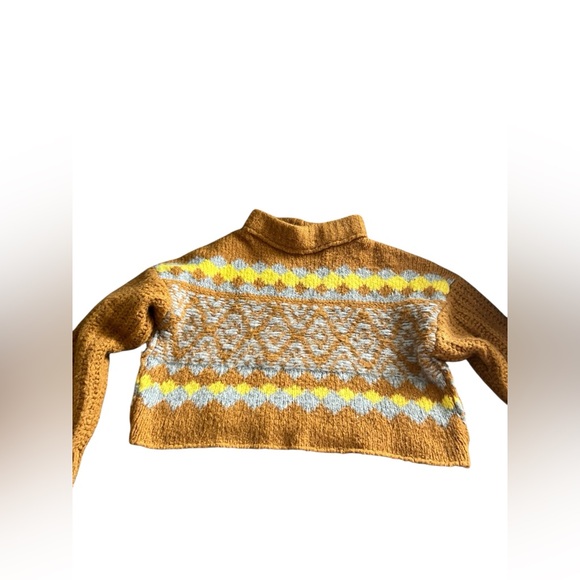 FREE PEOPLE Alpine Crop Mock Neck Sweater - Picture 3 of 9